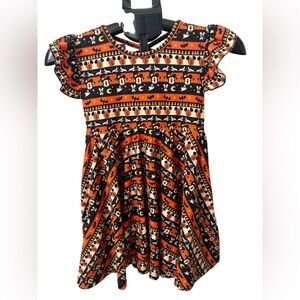 Girls Flutter Sleeve Disney Halloween Dress